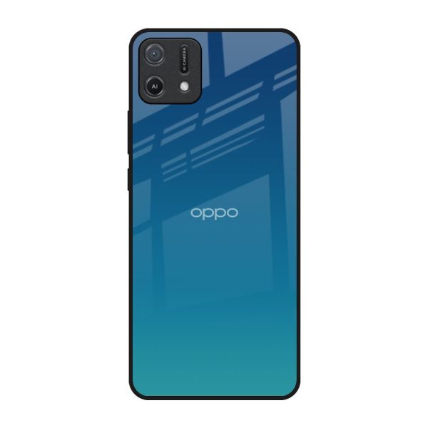 Celestial Blue Glass Case For Oppo A16K For Sale