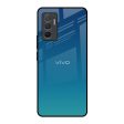 Celestial Blue Glass Case For Vivo V23e 5G Fashion