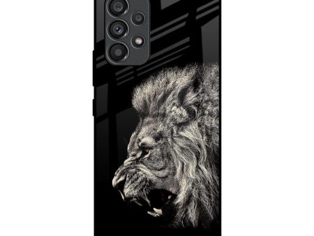 Brave Lion Glass Case for Samsung Galaxy A53 5G Fashion