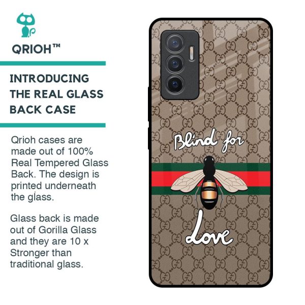 Blind For Love Glass Case for Vivo V23e 5G Online Sale