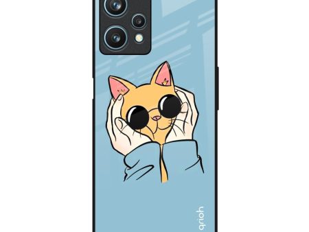 Adorable Cute Kitty Glass Case For Realme 9 Pro 5G Online Sale