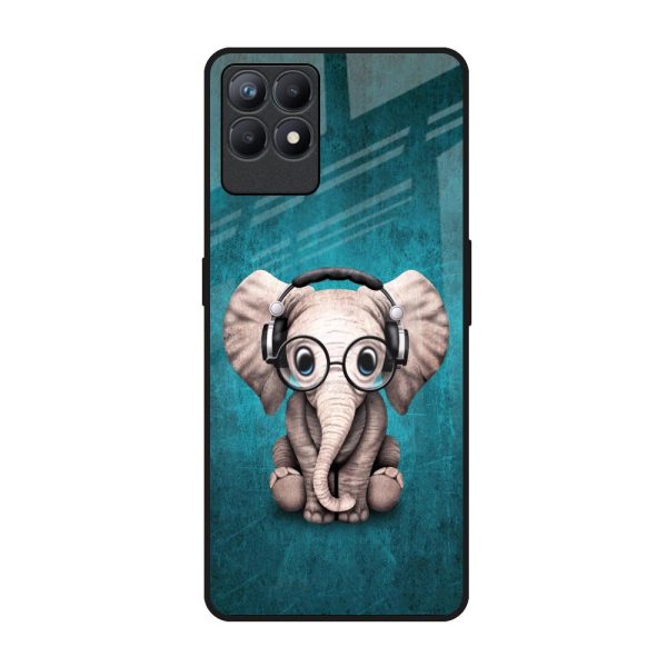 Adorable Baby Elephant Glass Case For Realme Narzo 50 Online