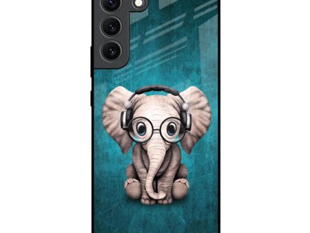 Adorable Baby Elephant Glass Case For Samsung Galaxy S22 5G Cheap