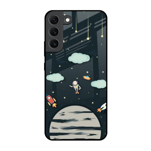 Astronaut Dream Glass Case For Samsung Galaxy S22 5G Supply