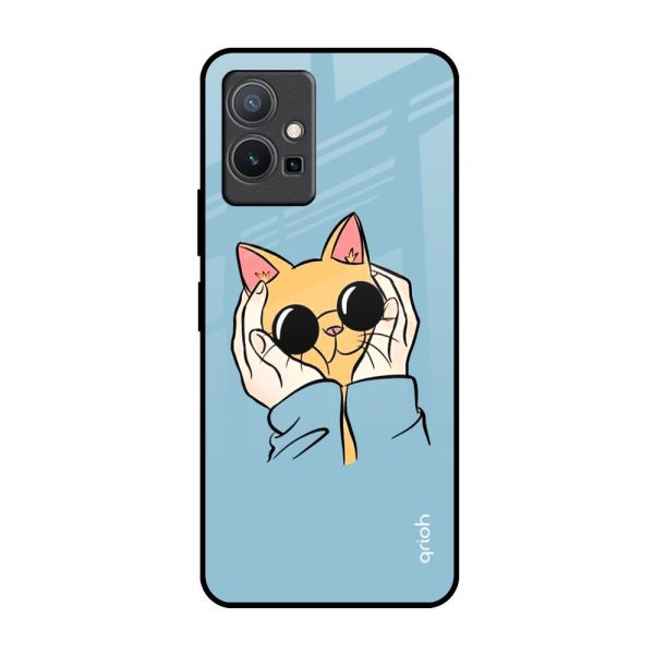 Adorable Cute Kitty Glass Case For Vivo Y75 5G For Discount