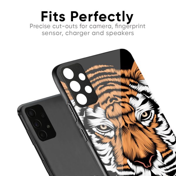 Angry Tiger Glass Case For Mi 11i HyperCharge For Cheap