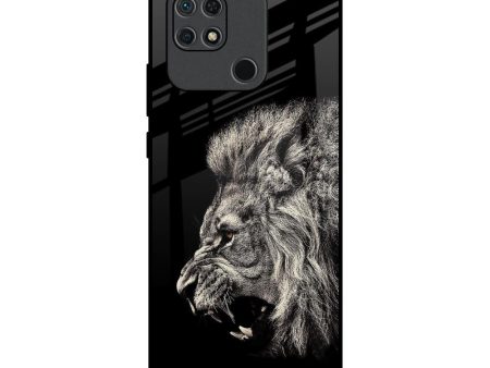 Brave Lion Glass Case for Redmi 10 For Cheap