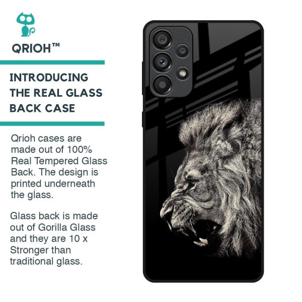 Brave Lion Glass Case for Samsung Galaxy A33 5G For Cheap