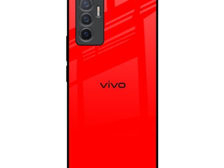 Blood Red Glass Case for Vivo V23e 5G Sale