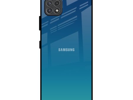 Celestial Blue Glass Case For Samsung Galaxy F42 5G For Cheap