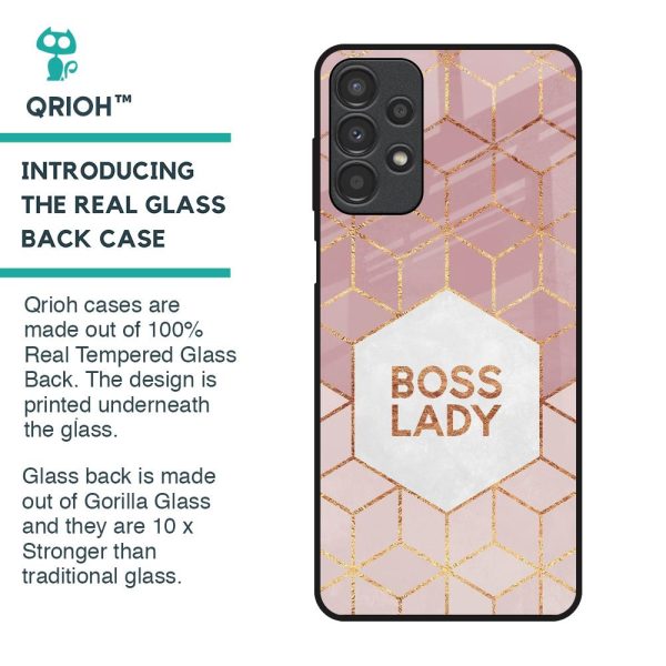 Boss Lady Glass Case for Samsung Galaxy A13 Fashion