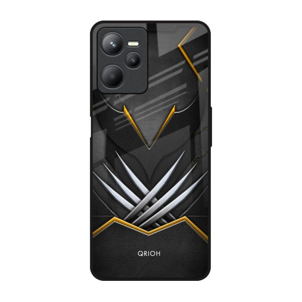 Black Warrior Glass Case for Realme C35 Supply