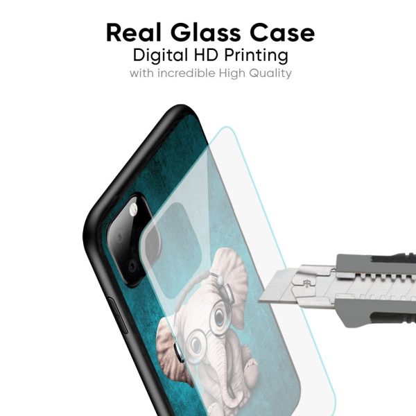 Adorable Baby Elephant Glass Case For Oppo A16K For Discount