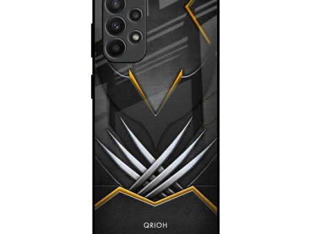 Black Warrior Glass Case for Samsung Galaxy A23 Hot on Sale