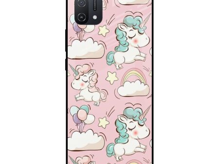 Balloon Unicorn Glass case for Oppo A16K For Discount