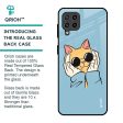 Adorable Cute Kitty Glass Case For Samsung Galaxy M32 For Cheap