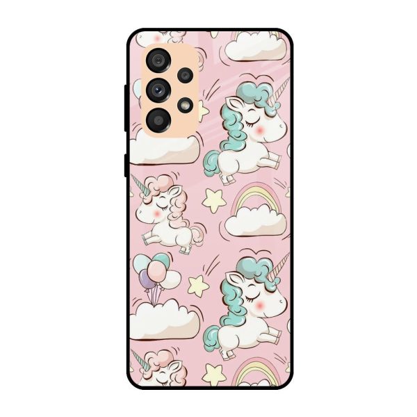 Balloon Unicorn Glass case for Samsung Galaxy A33 5G Cheap