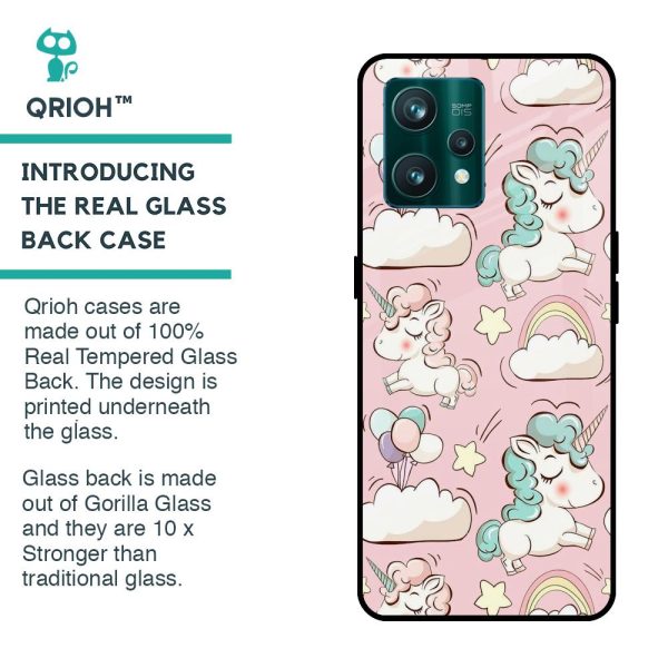 Balloon Unicorn Glass case for Realme 9 Pro 5G Online Sale