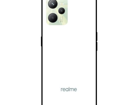 Arctic White Glass Case for Realme C35 Discount