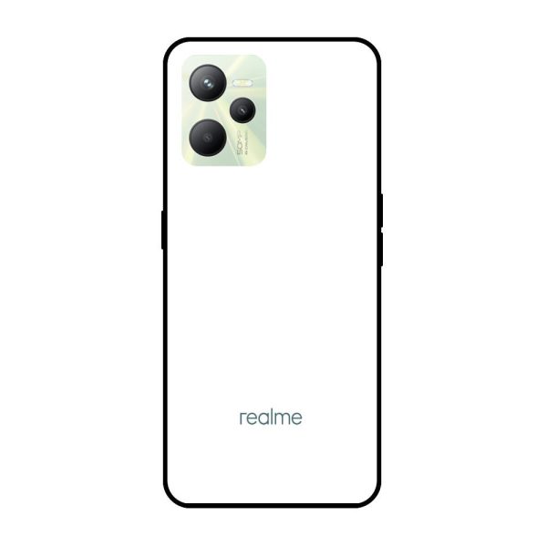 Arctic White Glass Case for Realme C35 Discount