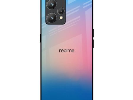 Blue & Pink Ombre Glass case for Realme 9 Pro Plus Fashion