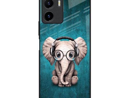 Adorable Baby Elephant Glass Case For Vivo Y15s Hot on Sale