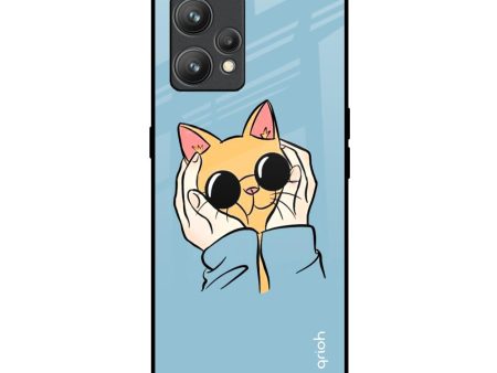 Adorable Cute Kitty Glass Case For Realme 9 Pro Plus on Sale