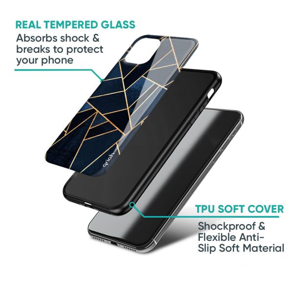 Abstract Tiles Glass Case for Vivo Y15s For Cheap