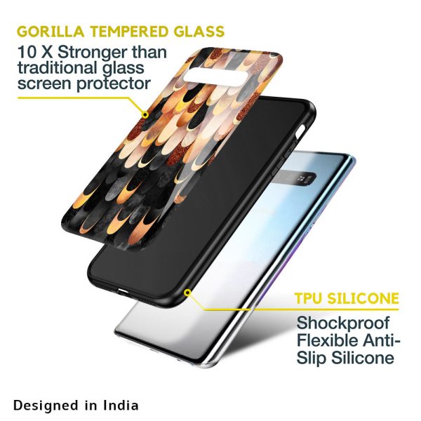 Bronze Abstract Glass Case for Samsung Galaxy A13 For Discount