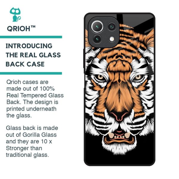 Angry Tiger Glass Case For Mi 11 Lite NE 5G Online Hot Sale