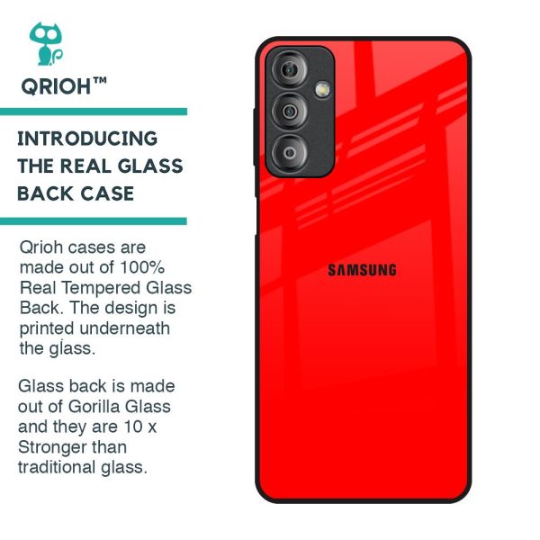 Blood Red Glass Case for Samsung Galaxy F23 5G For Cheap