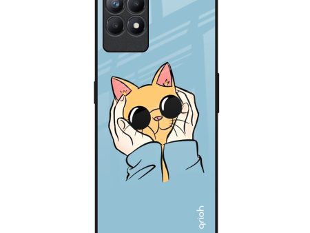 Adorable Cute Kitty Glass Case For Realme Narzo 50 For Discount