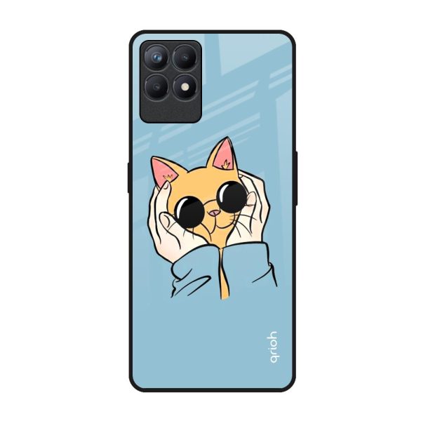 Adorable Cute Kitty Glass Case For Realme Narzo 50 For Discount