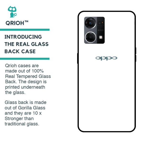 Arctic White Glass Case for OPPO F21 Pro Supply