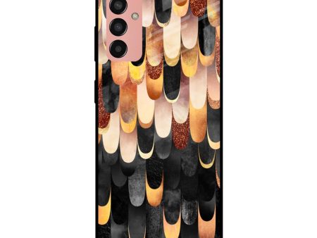 Bronze Abstract Glass Case for Samsung Galaxy F13 Online