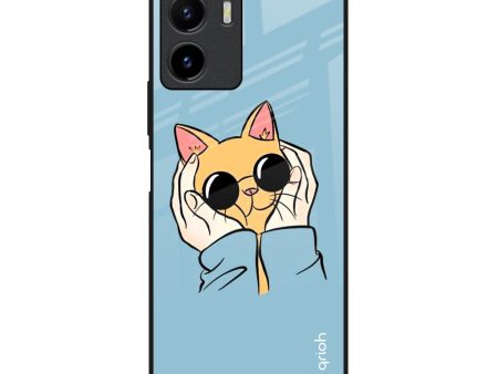 Adorable Cute Kitty Glass Case For Vivo Y15s Discount