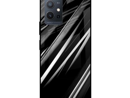 Black & Grey Gradient Glass Case For Vivo Y75 5G Supply