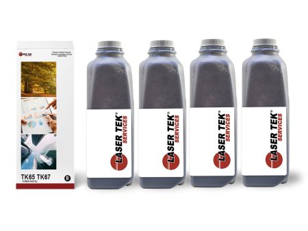 4 Pack Kyocera FS-3820 TK-65 TK-67 Toner Refill Kit Fashion