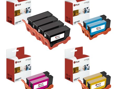 4 Black 6 Color Inkjet Cartridges for the Lexmark 100XL All-In-One S301 S30 Online Sale