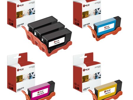 3 Black 3 Color Inkjet Cartridges for Lexmark 100XL All-In-One S305 S405 S6 Online now