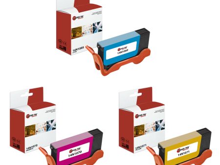 3 Pack Color Inkjet Cartridges for the Lexmark 100XL 14N1069 14N1070 14N107 For Discount