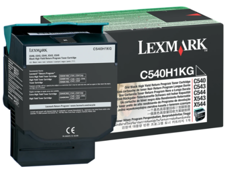 Lexmark C54X (C540H1KG) OEM High Yield Remanufactured Toner Cartridge Online Sale