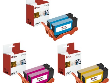 2 of each Color Inkjet Cartridges for the Lexmark 100XL 14N1069 14N1070 14N Online