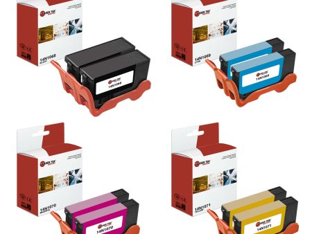 2 Black 6 Color Inkjet Cartridges for the Lexmark 100XL All-In-One Pro901 9 Discount